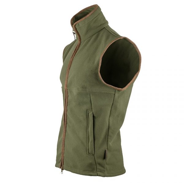Jack Pyke Countryman Fleece Gilet - Light Olive - Image 2