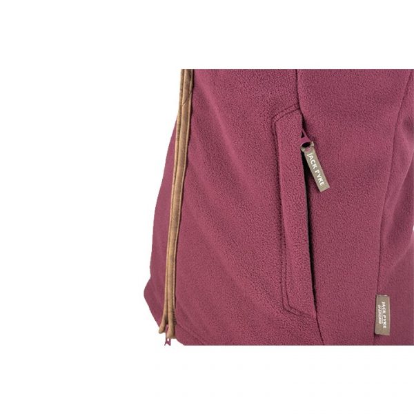 Jack Pyke Countryman Fleece Gilet - Burgundy - Image 4