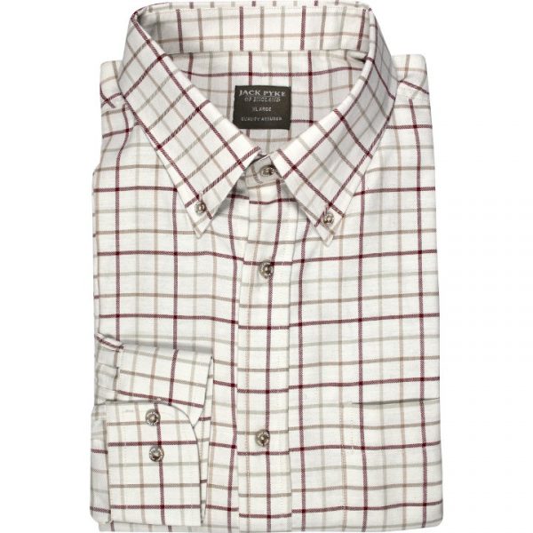 Jack Pyke Countryman Shirt - Burgundy Check