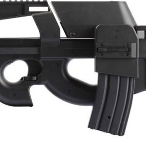 JG P90 Bullpup Airsoft Gun With Box Magazine - Black