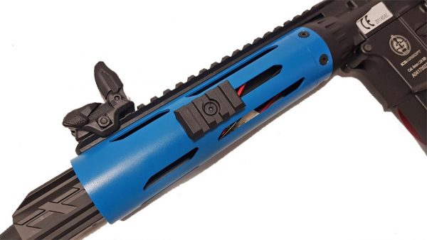 Two Tone ICS M4 A1 Tubular RAS Short Airsoft Rifle - Blue - Discontinued - Image 2