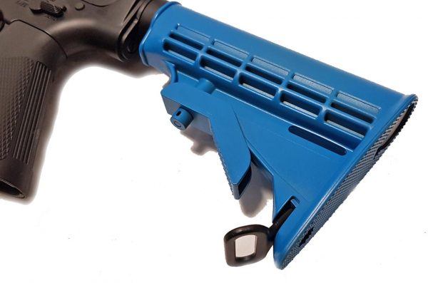 Two Tone ICS M4 A1 Tubular RAS Short Airsoft Rifle - Blue - Discontinued - Image 3