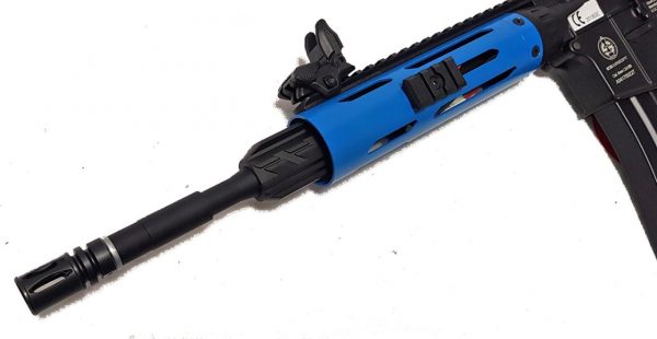 Two Tone ICS M4 A1 Tubular RAS Short Airsoft Rifle - Blue - Discontinued - Image 5