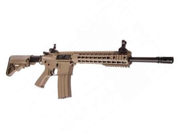 Cyma CM515 M4 Long Keymod Sportline Airsoft Rifle - Tan - Image 3
