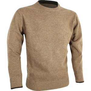 Jack Pyke Ashcombe 100% Lambwool Crew knit Jumper Barley