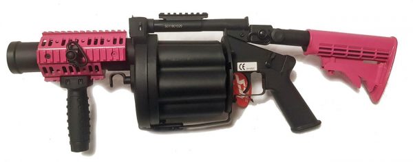 Two Tone ICS Long MGL 6 Round Grenade Launcher - Pink