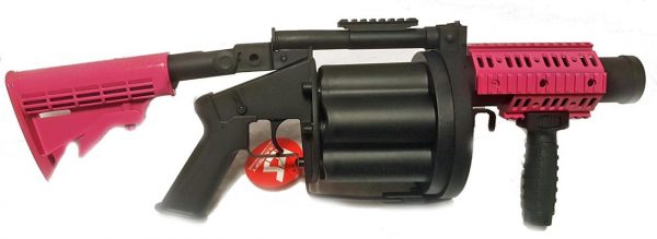 Two Tone ICS Long MGL 6 Round Grenade Launcher - Pink - Image 4
