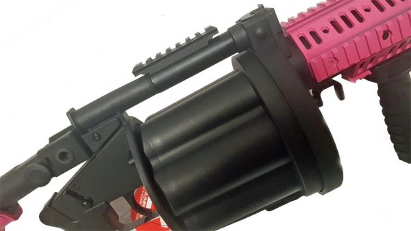 Two Tone ICS Long MGL 6 Round Grenade Launcher - Pink - Image 5