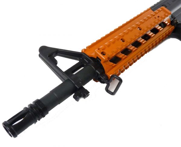 Two Tone Cyma CM517 M4 Stubby Sportline Airsoft Rifle - Orange - Image 5