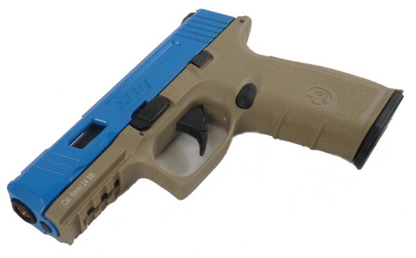 Two Tone ICS XFG Gas BlowBack Pistol - Blue/Tan - Image 3