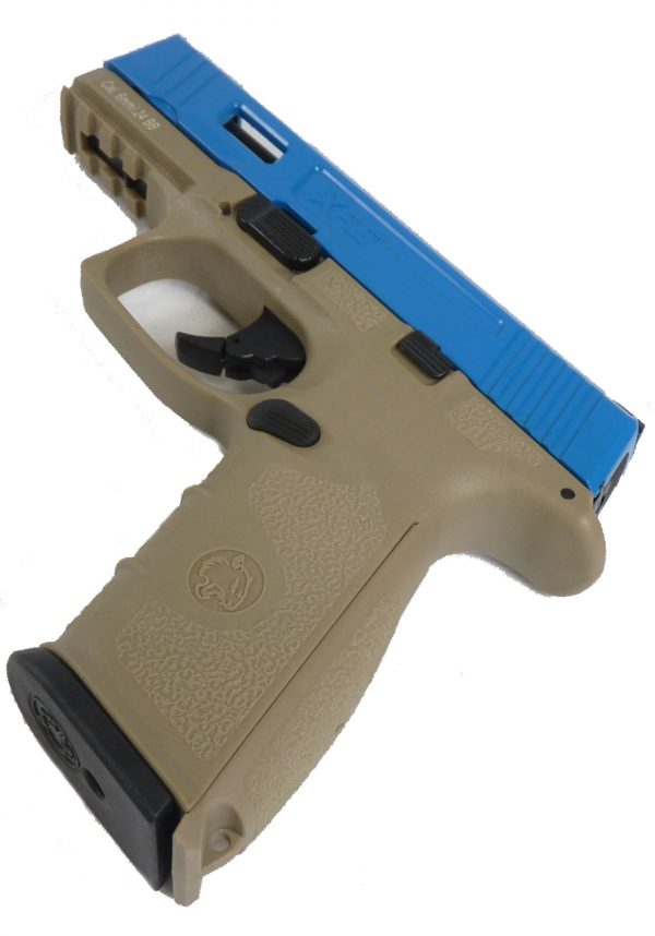 Two Tone ICS XFG Gas BlowBack Pistol - Blue/Tan - Image 4