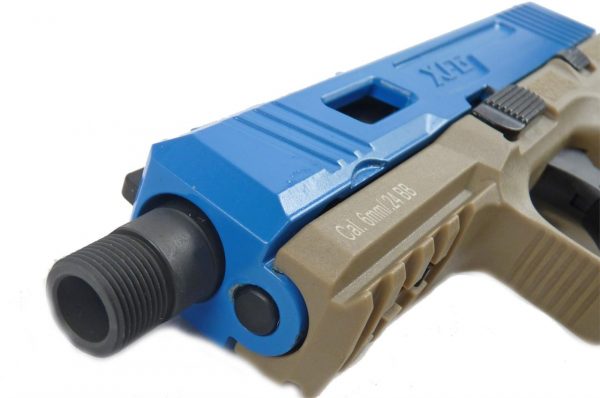 Two Tone ICS XFG Gas BlowBack Pistol - Blue/Tan - Image 7