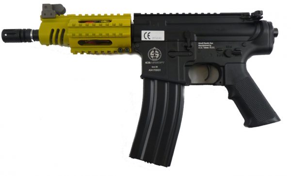 Two Tone ICS M4 CQB Pistol - Yellow - Discontinued