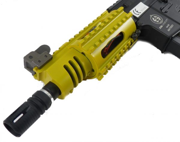 Two Tone ICS M4 CQB Pistol - Yellow - Discontinued - Image 4