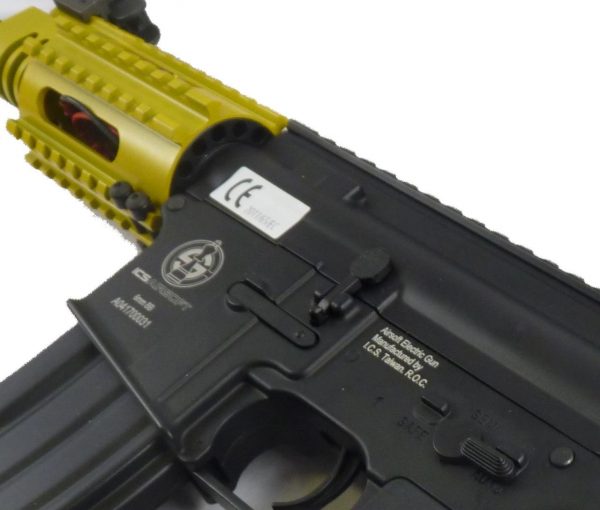 Two Tone ICS M4 CQB Pistol - Yellow - Discontinued - Image 5