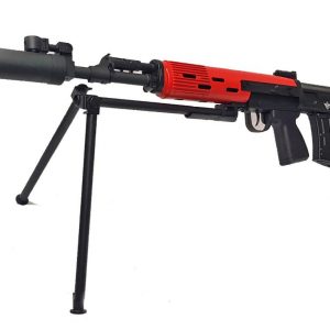 Two Tone JG (Jing Gong) SVU Electric Airsoft Sniper Rifle - Red