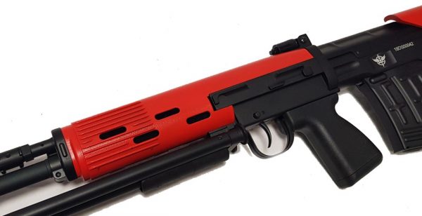 Two Tone JG (Jing Gong) SVU Electric Airsoft Sniper Rifle - Red - Image 3