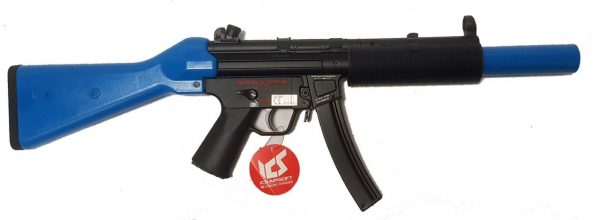 Two Tone ICS MX5 MP5 SD5 Airsoft Gun - Blue - Image 2