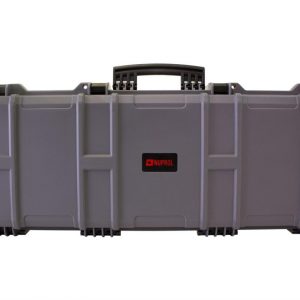 NP Large Hard Gun Case (Wave Foam) - Grey