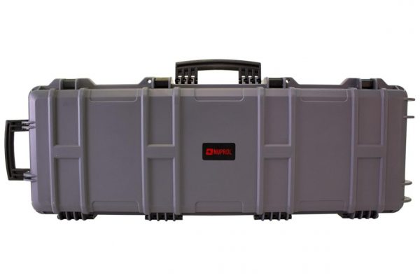 NP Large Hard Gun Case (Wave Foam) - Grey