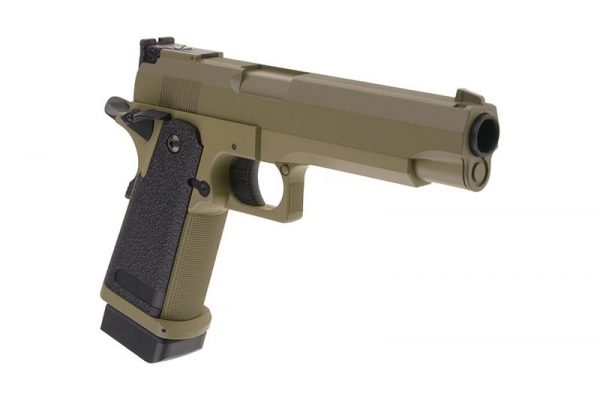 Cyma CM128 Hi-Capa Series Airsoft AEP - Tan - Image 4