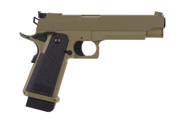 Cyma CM128 Hi-Capa Series Airsoft AEP - Tan - Image 5