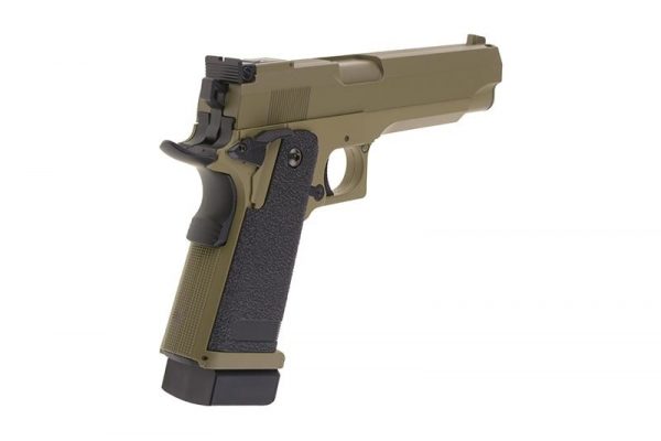Cyma CM128 Hi-Capa Series Airsoft AEP - Tan - Image 6