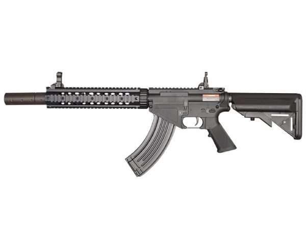 Cyma CM650 AR47 RIS SD Mosfet QD Spring Sportline Airsoft Rifle - Black