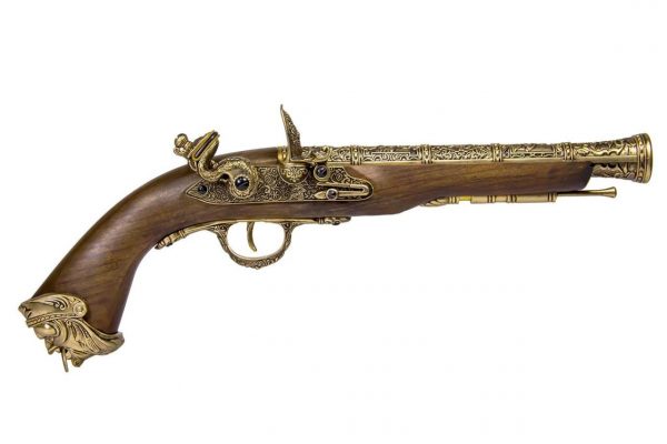 HFC 18th Century Pirate Flintlock Gas Pistol HG-502GN - Gold - Image 3