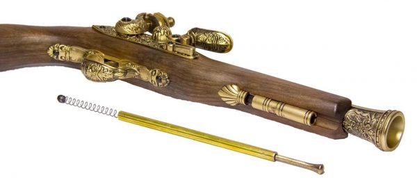 HFC 18th Century Pirate Flintlock Gas Pistol HG-502GN - Gold - Image 4