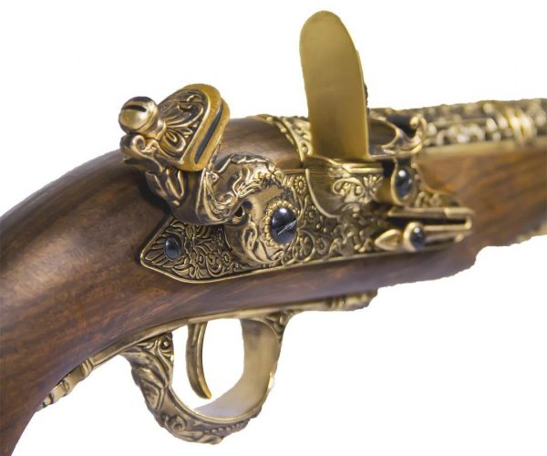 HFC 18th Century Pirate Flintlock Gas Pistol HG-502GN - Gold - Image 5
