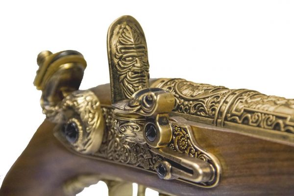 HFC 18th Century Pirate Flintlock Gas Pistol HG-502GN - Gold - Image 6