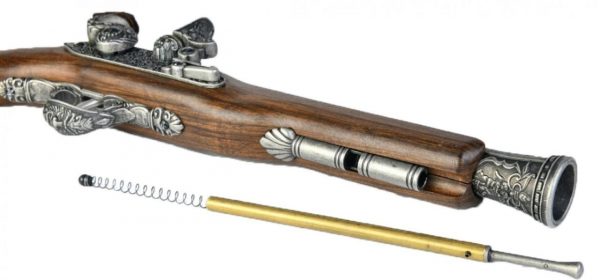 HFC 18th Century Pirate Flintlock Gas Pistol HG-502BN - Gun Metal Grey - Image 4