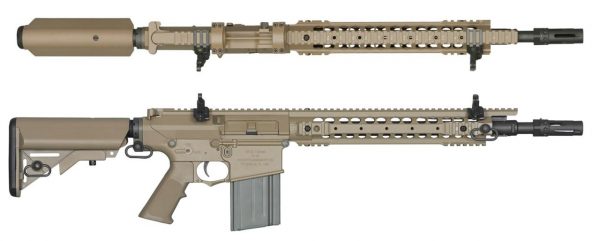Ares SR25 M110K Airsoft DMR Rifle - Tan