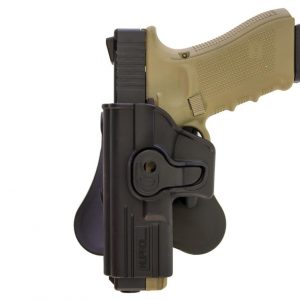 Nuprol EU Glock Left Handed Airsoft Paddle Holster - Black