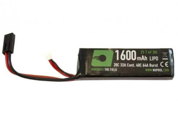 Nuprol 1600 mAh 7.4v LiPo Stick