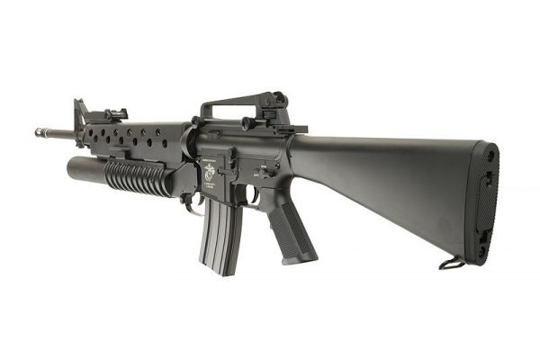 Specna Arms M16A3 SA-G02 ONE + Grenade Launcher - Black - Image 4