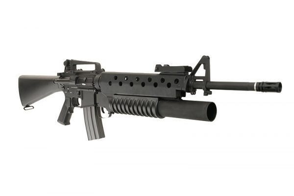 Specna Arms M16A3 SA-G02 ONE + Grenade Launcher - Black - Image 6