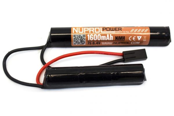 Nuprol Airsoft Mini 1600 mAh 8.4v Twin Leg Battery Pack