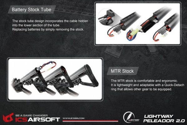 ICS Lightway M4 Peleador C S3 Airsoft Rifle - Discontinued - Image 3