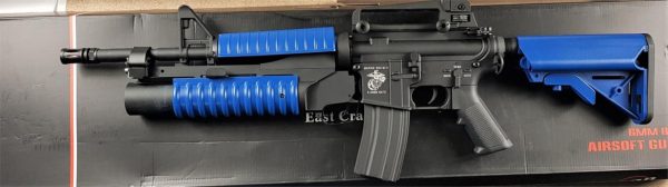 Two Tone E&C M4A1 AEG Metal Body + Grenade Launcher - Blue