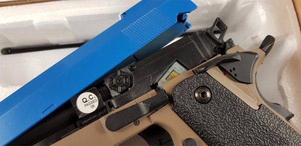 Two Tone Cyma CM128 Hi-Capa Series Airsoft AEP - Blue - Image 3