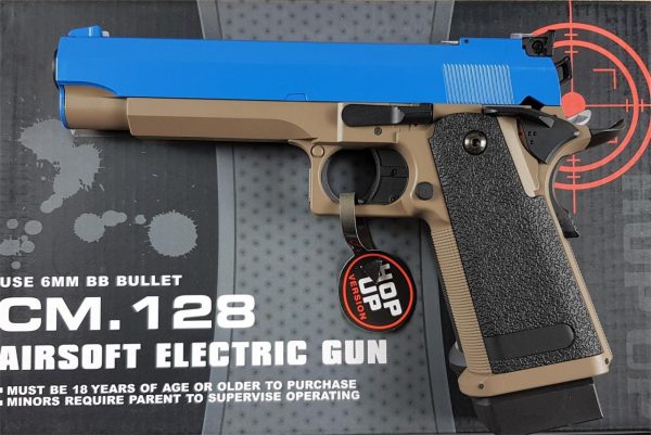 Two Tone Cyma CM128 Hi-Capa Series Airsoft AEP - Blue