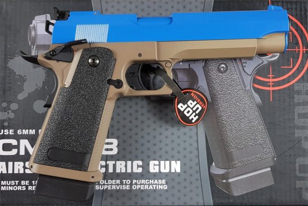 Two Tone Cyma CM128 Hi-Capa Series Airsoft AEP - Blue - Image 6