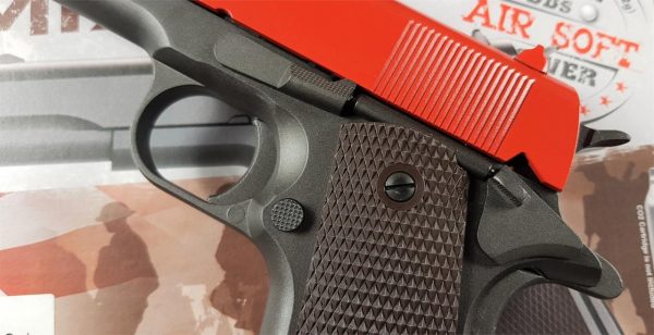 Two Tone KWC 1911 co2 Gas Pistol - Red - Image 3