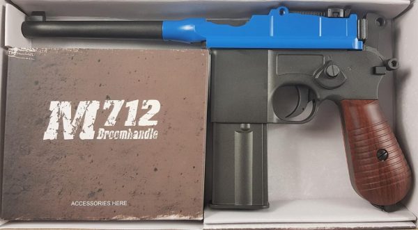 Two Tone KWC M712 Broom Handle co2 Machine Pistol - Blue
