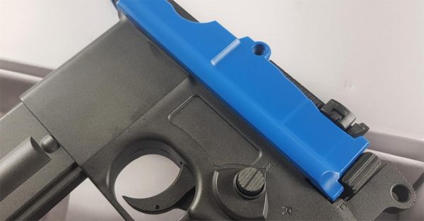 Two Tone KWC M712 Broom Handle co2 Machine Pistol - Blue - Image 2