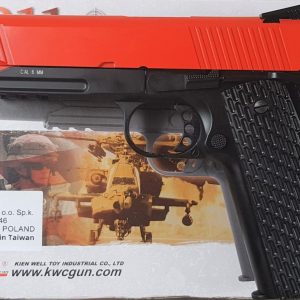 Two Tone KWC 1911 A1 Tactical co2 Gas Pistol - Red