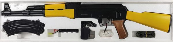 Two Tone Cyma AK47 CM522 Airsoft Gun - Yellow - Image 3