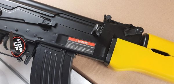 Two Tone Cyma AK47 CM522 Airsoft Gun - Yellow - Image 4